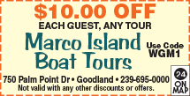 Special Coupon Offer for Marco Island Boat Tours